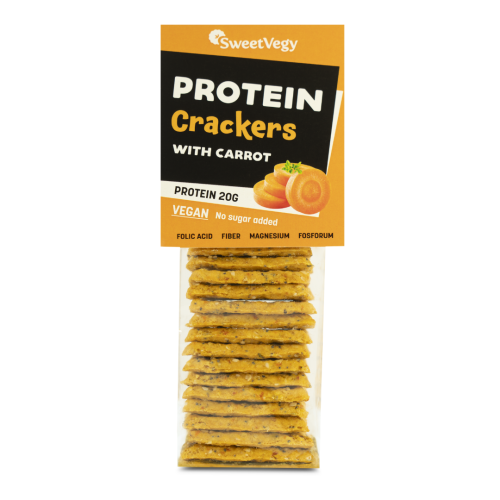 SweetVegy Krakersy Proteinowe z Marchewką, 100g.png