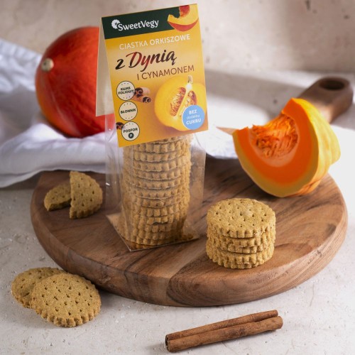 Ciastka orkiszowe z Dynią i Cynamonem