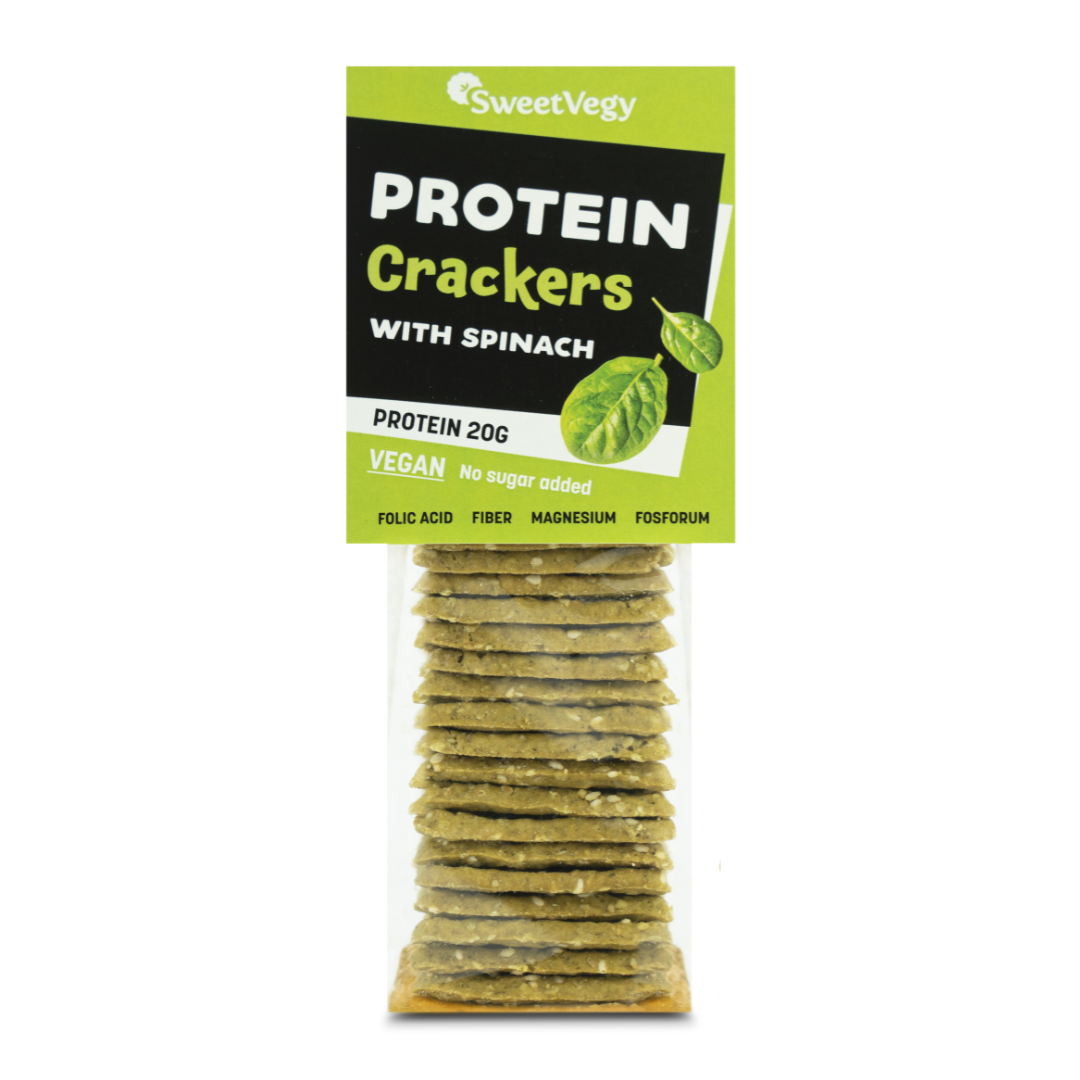 SweetVegy Krakersy Proteinowe ze Szpinakiem 100g.png